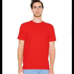 American Apparel Men’s Red Fine Jersey T-Shirt